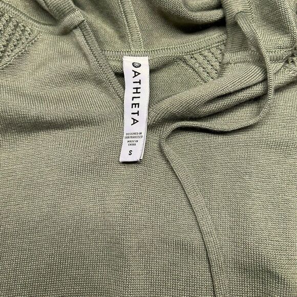 ATHLETA Women’s Evergreen Long Sleeve Pullover Sweater Hoodie Size Small Style # - Picture 5 of 8